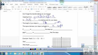 Graphing Greatest Integer Functions