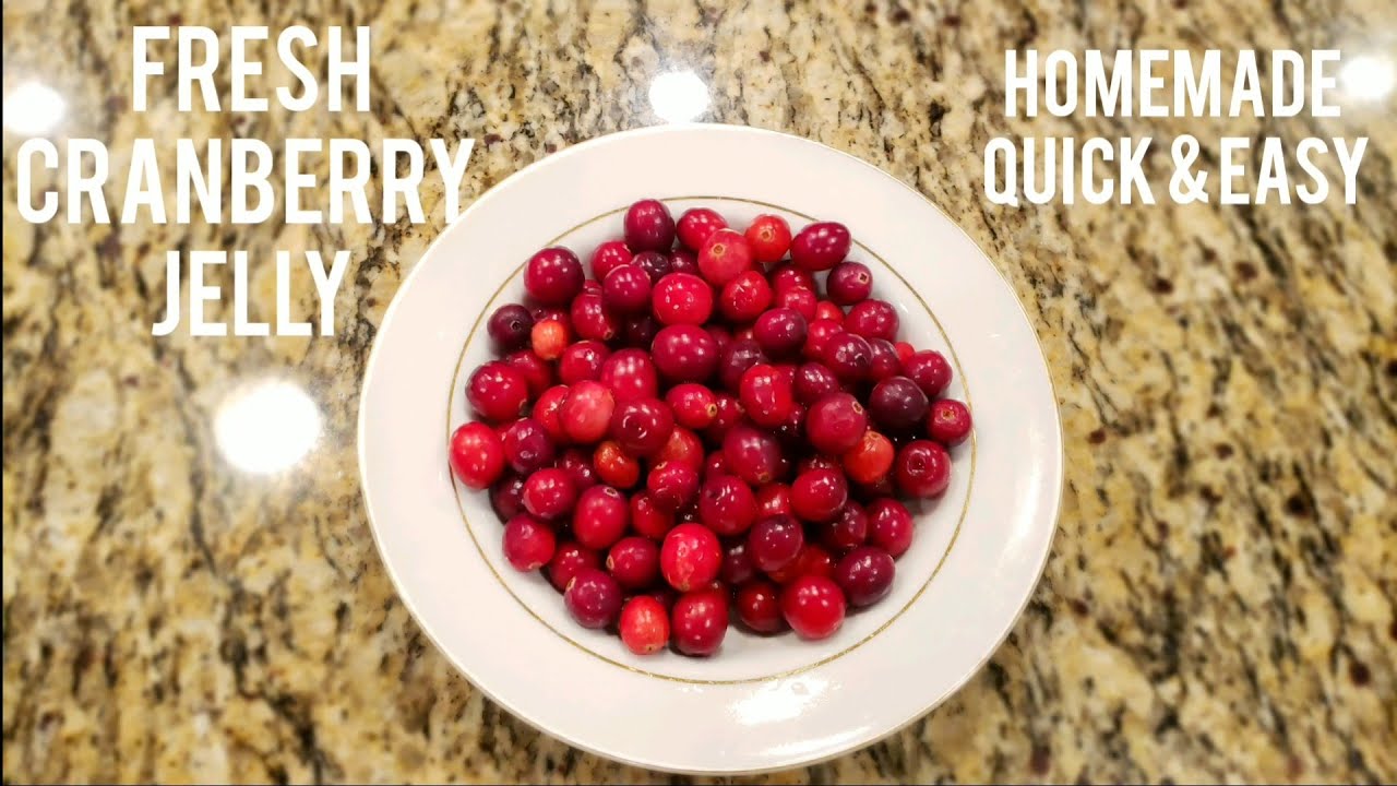 Fresh Cranberry Jelly (Homemade) Perfect Companion with Thanksgiving
