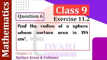 Class 9 Maths Chapter 11 Exercise 11.2 Question 6 Surface Areas and Volumes Solutions.