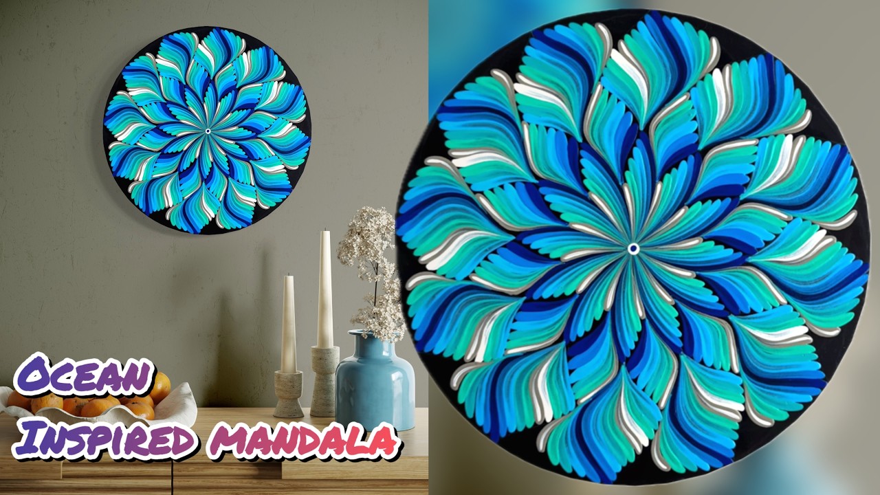 Create Your Own Stunning OCEAN Inspired Mandala Design!