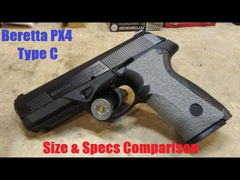 beretta-px4-type-c-9mm-overview-&-size-comparison