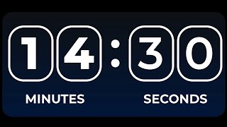 14 Minutes 30 Seconds Timer Count Down Alarm Clock | 870 Seconds
