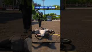 LUCKIEST Foot Chase in GTA 5 RP! #echorp #shorts #fivem #nopixel