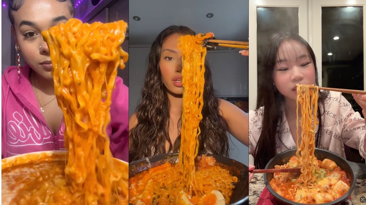 ЛУЧШИЙ TIKTOK BULDAK RAMEN MUK bang, КОТОРЫЙ ЗАСТАВИТ ВАС ГОЛОДАТЬ | ЧАСТЬ 2 ૮ ˶ᵔ ᵕ ᵔ˶ ა