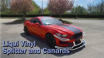 Adding down force - Installing Liqui vinyl canards MP concepts GT350 bumper