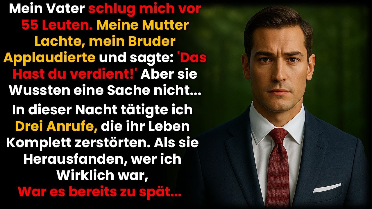 Mein Vater schlug mich – Mutter und Bruder lachten… In jener Nacht beendete ich alles mit 3 Anrufen.