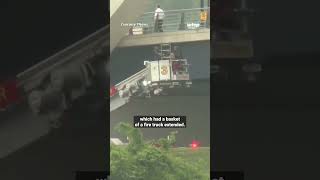 Man comes down from DC’s Frederick Douglass bridge