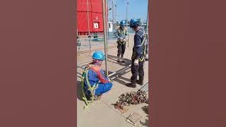 pembuatan scaffolding untuk refrest training