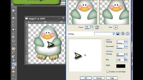Paint Shop Pro Using Drop Shadows