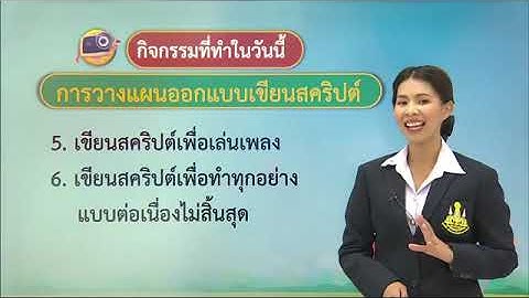 วิทยาการคำนวณ ป.6 เรื่อง การเขียนโปรแกรม ตอนที่ 2