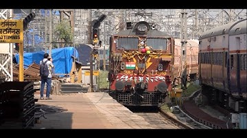 First Spotting Of SF Pragati Express With Brand New Utkrisht Coaches At Mumbai Csmt/VT !!!