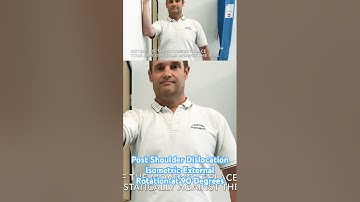 Post Shoulder Dislocation, Static or Isometric External Rotation at 90 Degrees #shoulderdislocation