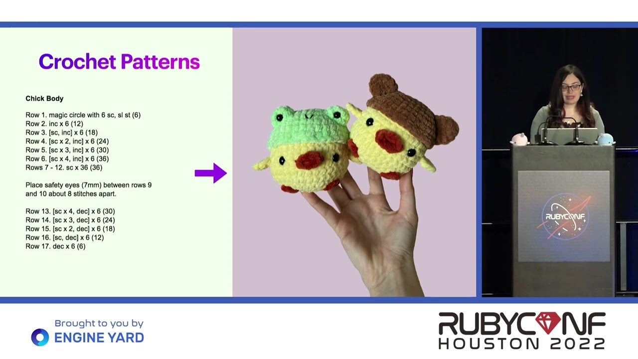 RubyConf 2022: Crocheting & Coding: they're more similar than you think! by Tori Machen