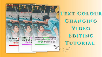 💥Trending Color Changing Status Editing Alight Motion Tutorial | Text Colour Change Hone Wala Video