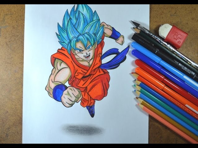 COMO DESENHAR GOKU SSGSS - FÁCIL #goku #dragonball #desenho