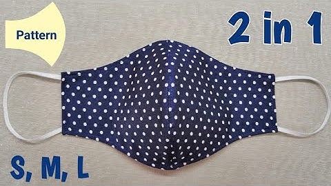 Best Fit 2 in 1 Face Mask - Face Mask Sewing Tutorial - Anyone Can Make This Mask Easily | DIY Mask