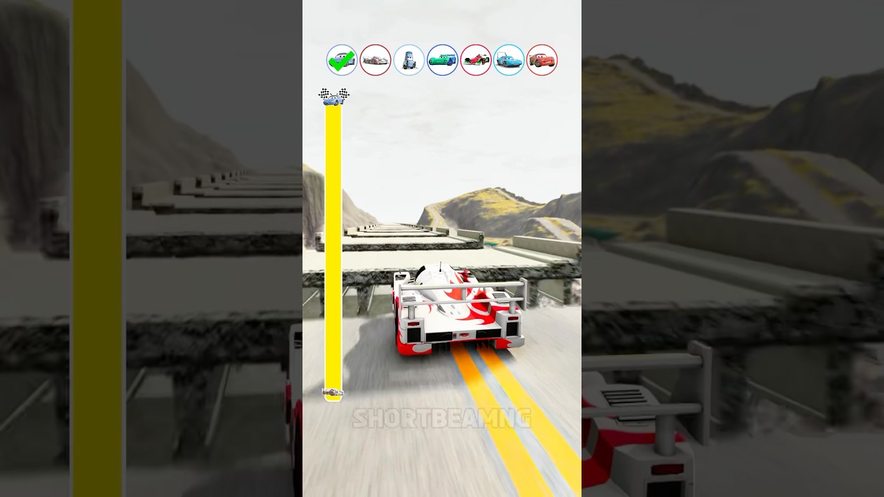 Broken Bridge VS Pixar Cars 😱 