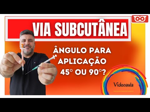 QUAL ÂNGULO DE APLICAÇÃO VIA SUBCUTÂNEA