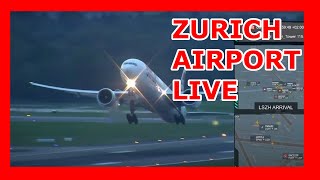 LIVE - Zurich Airport - LSZH - ZRH - Live ATC I Plane Spotting screenshot 4
