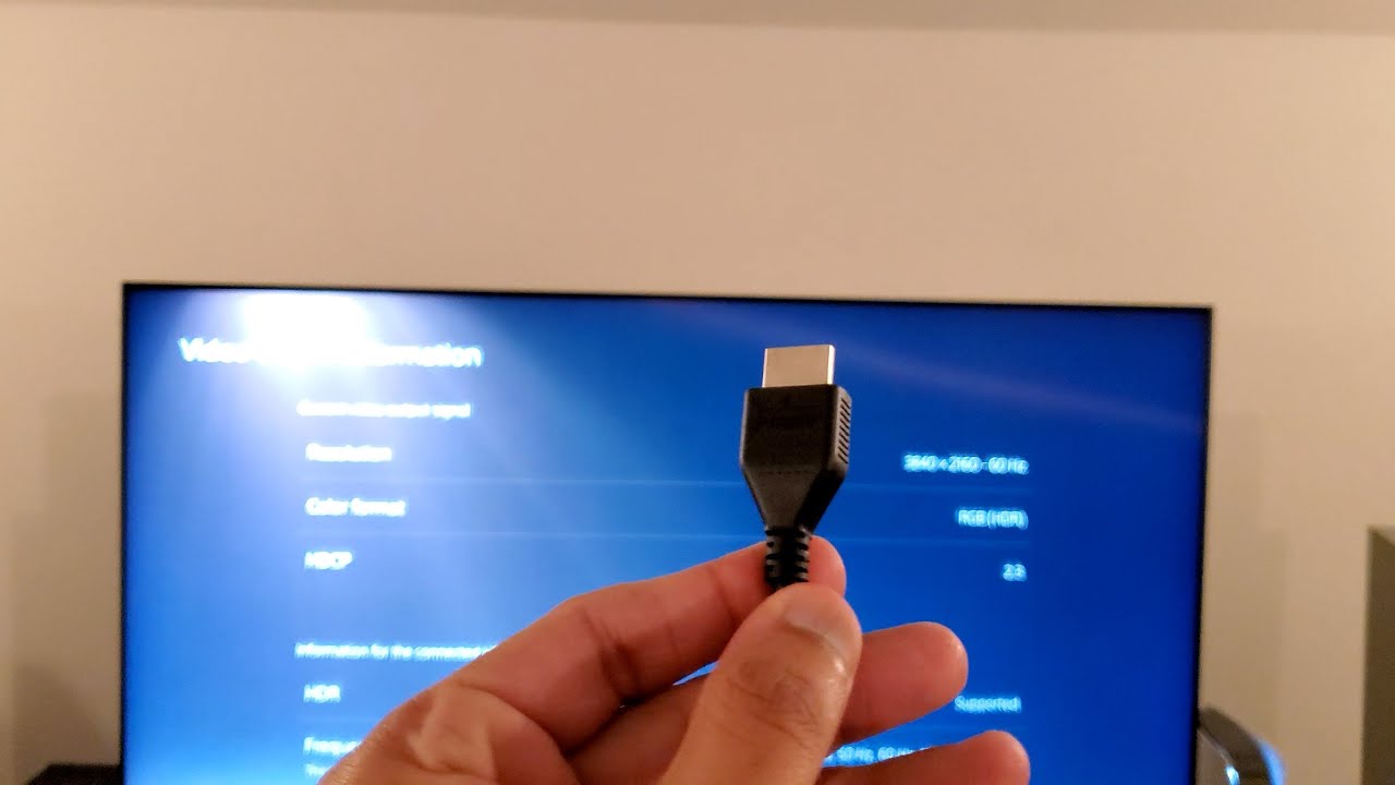 Using PS4 HDMI 2.0 Cable on PS5 HDMI 2.1 