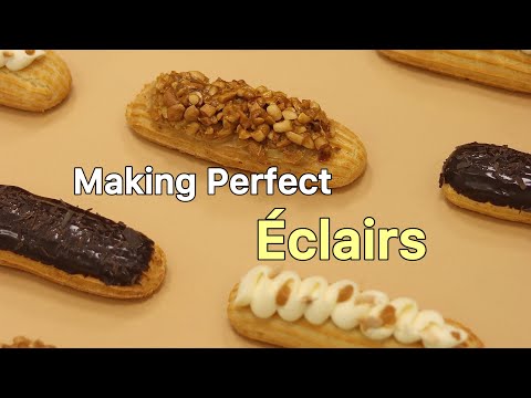 How We Make Perfect Éclairs At Noj Bakery مراحل آماده سازی اکلر ها در بیکری نوژ