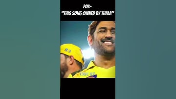 Thumbnail of This song owned by Thala || MS Dhoni || Nee Singham Dhan || #thala #msdhoni #csk #shorts