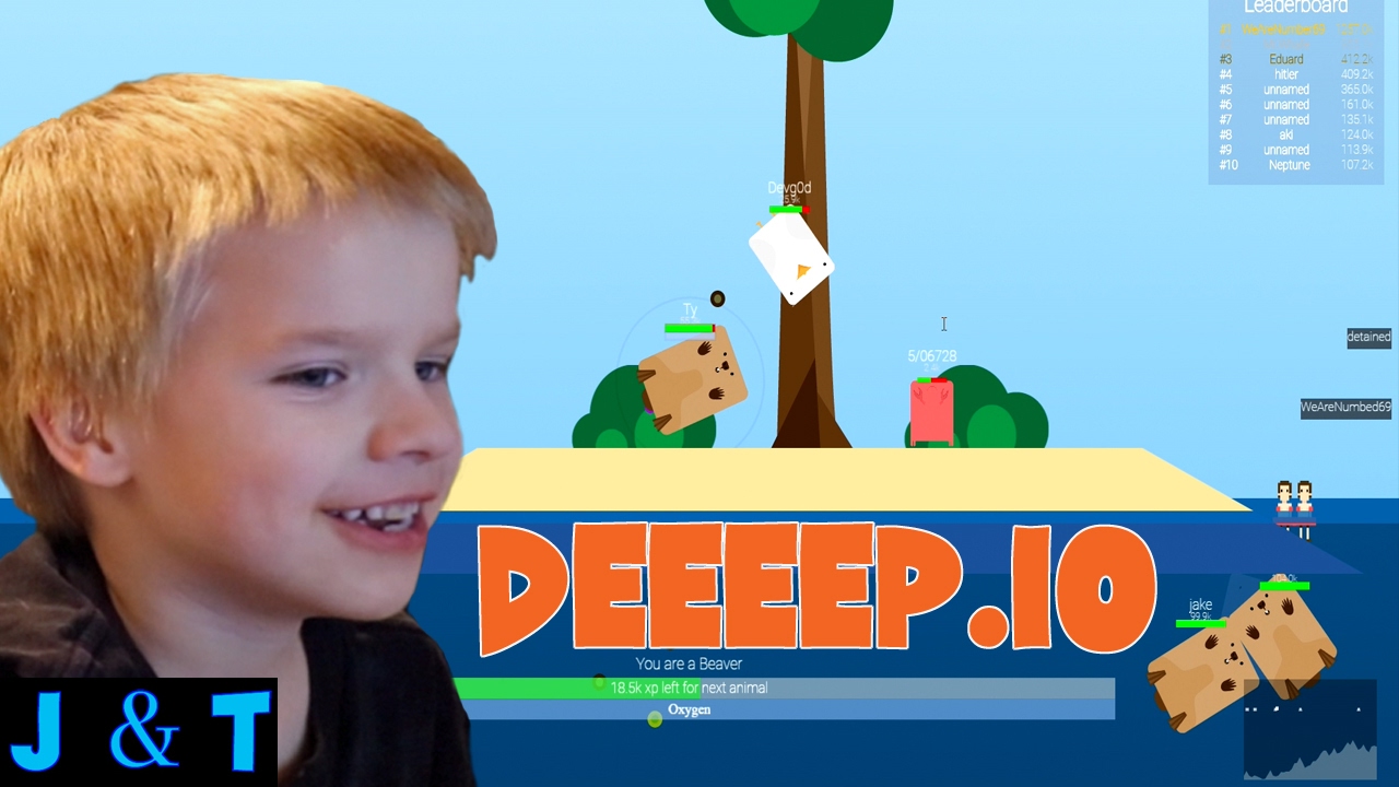 Deeeep Io Gameplay Jake And Ty Youtube - jake and ty roblox