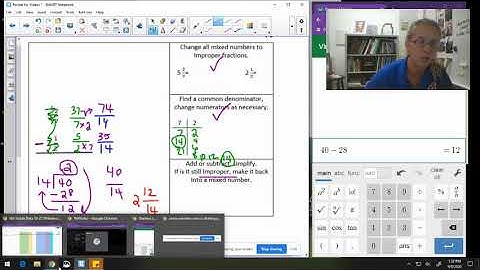 Adding & Subtracting with Mixed Numbers part 3