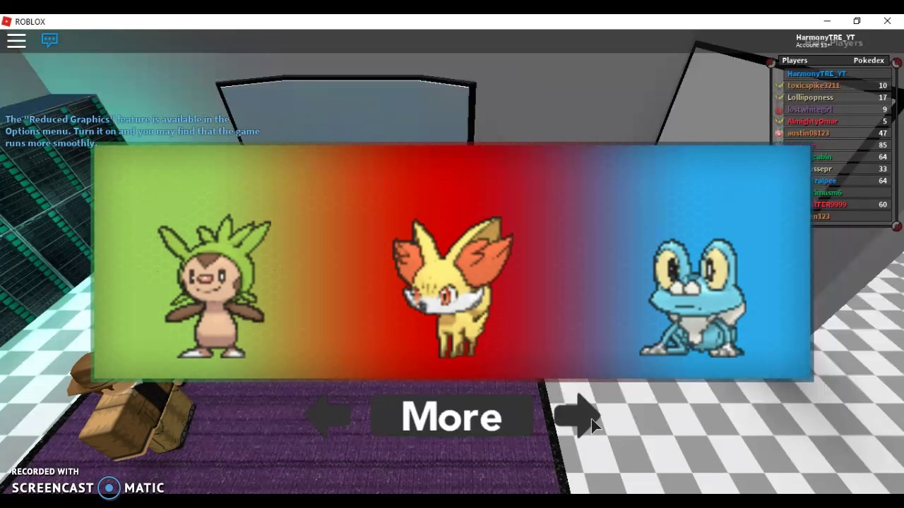 Roblox Pokemon Brick Bronze 1 My Starter! YouTube