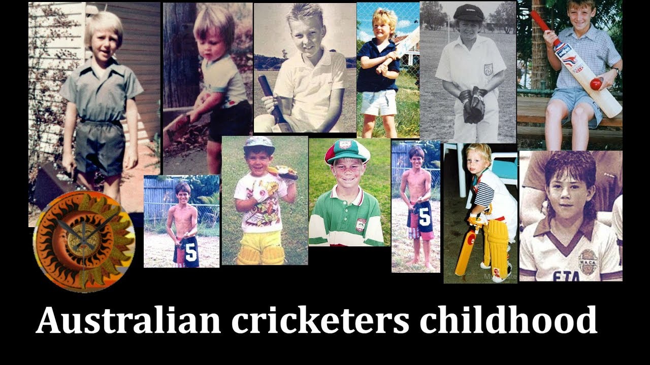 Australian cricketers rare and unseen childhood photos   Famous Cricketers Childhood Photos