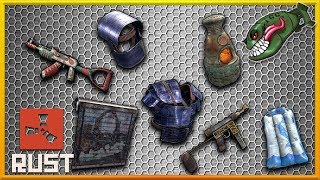 Rust Skins | Solar Roadsign Set, Dolphin Float, Resist Garage Door, Goldthorn SMG #127 (Rust Skins)