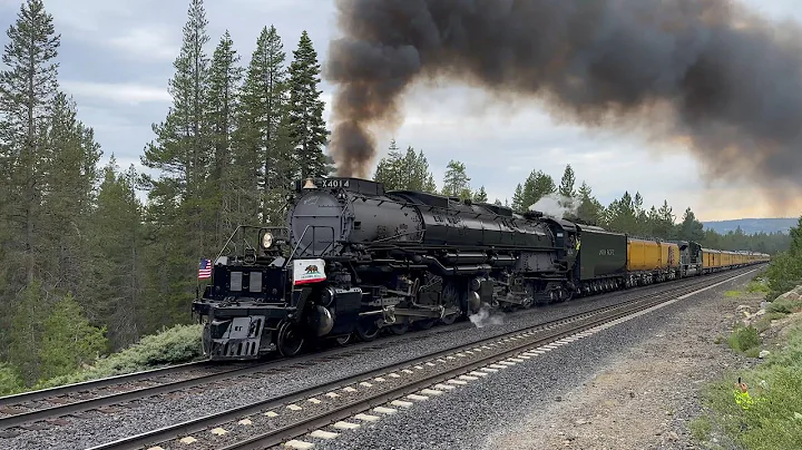 Union Pacific Big Boy #4014 Steam Train @ Donner Pass Summit [Norden Shed] w/ Stack Hood (7/14/24)