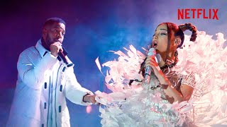 Ariana Grande and Kid Cudi Perform 'Just Look Up!' ( Scene) | Don’t Look Up | Netflix