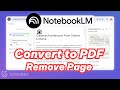 2026 How to Edit NotebookLM PDF Step by Step | Convert to PPT &amp; Remove PDF Page