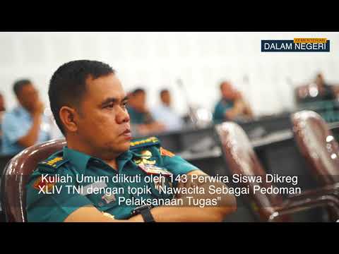 Kuliah Umum Mendagri di Sesko TNI Bandung