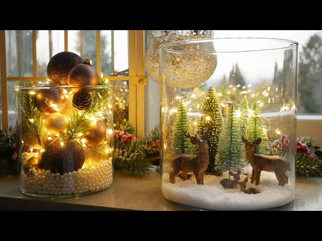 Decorating vases for Christmas - decoration idea