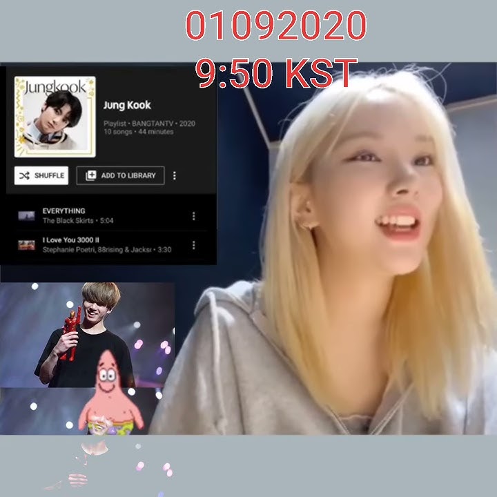 Eunkook 은하 전정국 2020 Eunha Jungkook is getting real moment !! 1 september 2020 Eunha Gfriend ILY 3000