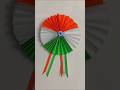 Paper se Tiranga Badge lPaper Se Tiranga Badge 🇮🇳 | Republic Day Craft | Easy Paper Badge # Shorts