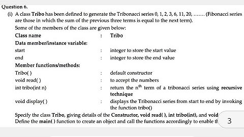 Recursion Programming ISC Class 12 Semester 2 Computer Science Question 6i