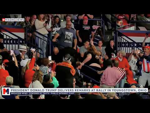 💥 Deranged Heckler Finds Out after Trying to Bully Patriots at MAGA Rally in Youngstown, Ohio