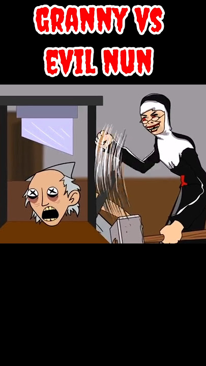 Evil nun vs granny fight funny video #shorts#granny#evilnun#gaming#gameplay