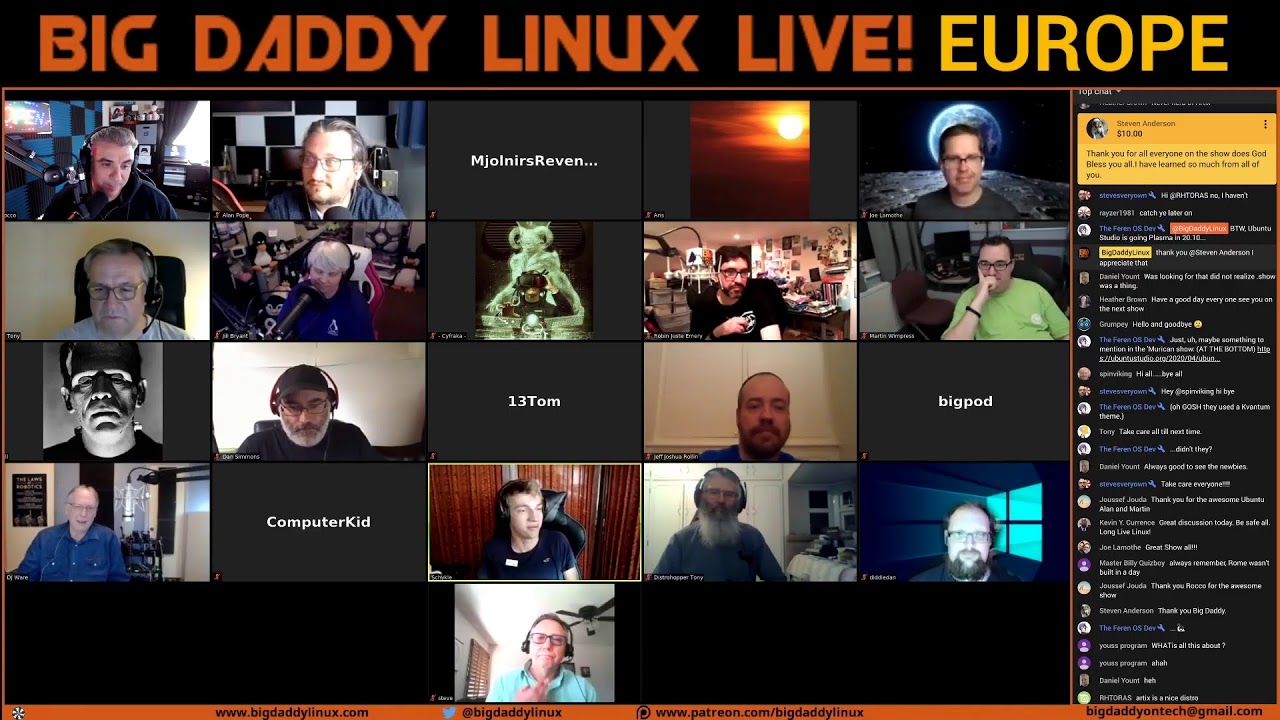 Daddy Linus Big Daddy Linux Live! Europe 05-09-20 (3pm EDT) - YouTube