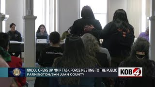 NMDOJ opens up MMIP task force meeting to public in Farmington