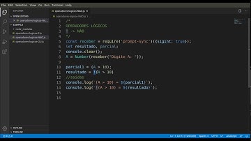 Javascript - Operador lógico NÃO (negação)