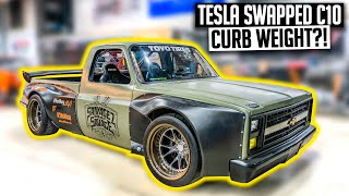 Tesla Swapped Squarebody Billet Pushrod Suspension Parts!  Electric C10 Ep. 25