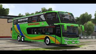 MOD BUS GUNUNG HARTA DOUBLE DECKER VOLVO B11R JETBUS 3 SPECIAL UNIT ASXFM || MOD BUSSID TERBARU 2026 screenshot 2