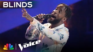 Gene Taylor Shines Bright with Four-Chair Turn Performance of 'Lights' | Voice Blind Auditions | NBC