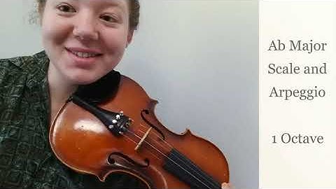Violin | Ab Major Scale and Arpeggio - 1 Octave
