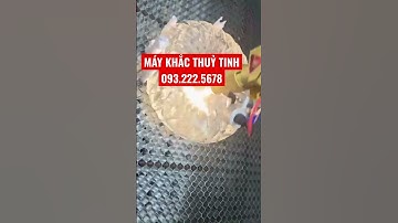 Máy khắc laser trên thuỷ tinh cốc ly rượu #máykhắclaser