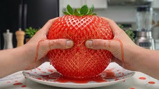 Giant Fruit Ball Explosion 😱 Satisfying Crushing ASMR 🍓🥥